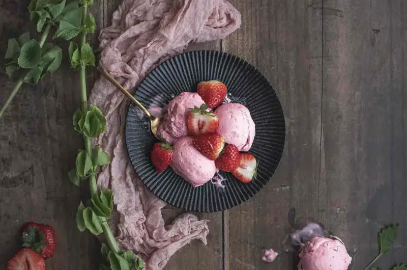 Best 3-Ingredient Strawberry Keto Ice Cream Recipe