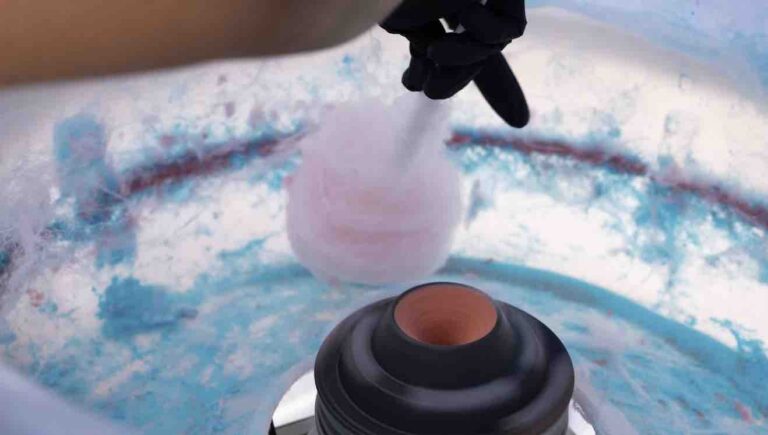 making cotton candy