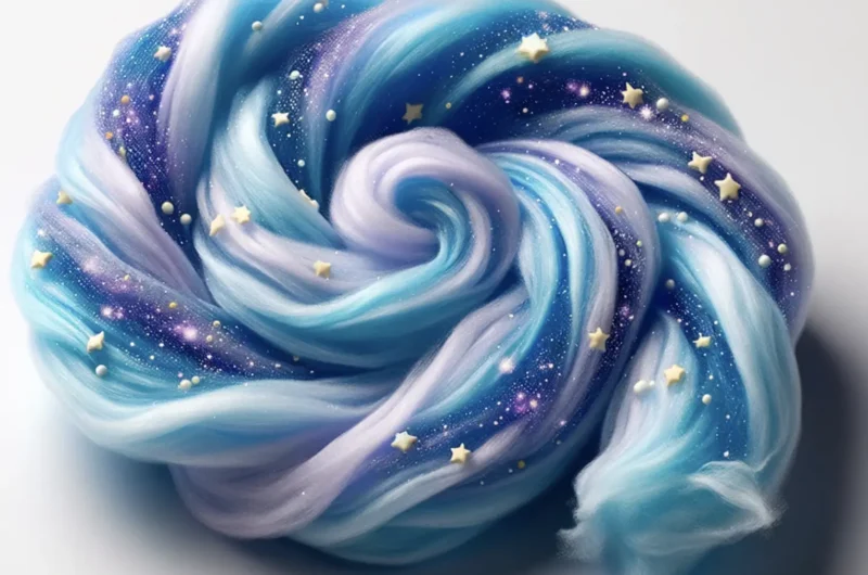 Starry Night Cotton Candy with Edible Glitter